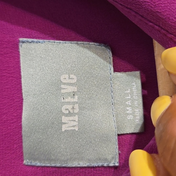 Anthropologies Maeve Mairead Silk Button Front Blouse Lagen New Without Tag - Picture 9 of 9